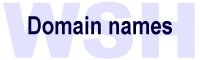 Domain names